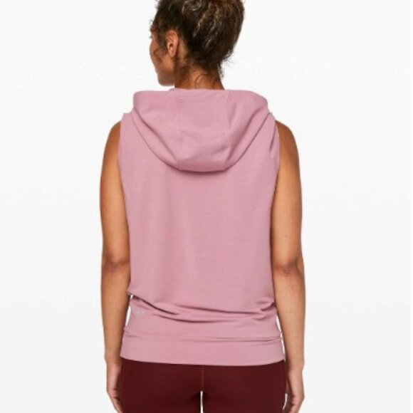 Lululemon Stronger As One Sleeveless Hoodie, Vintage Mauve, Size L - Picture 3 of 11